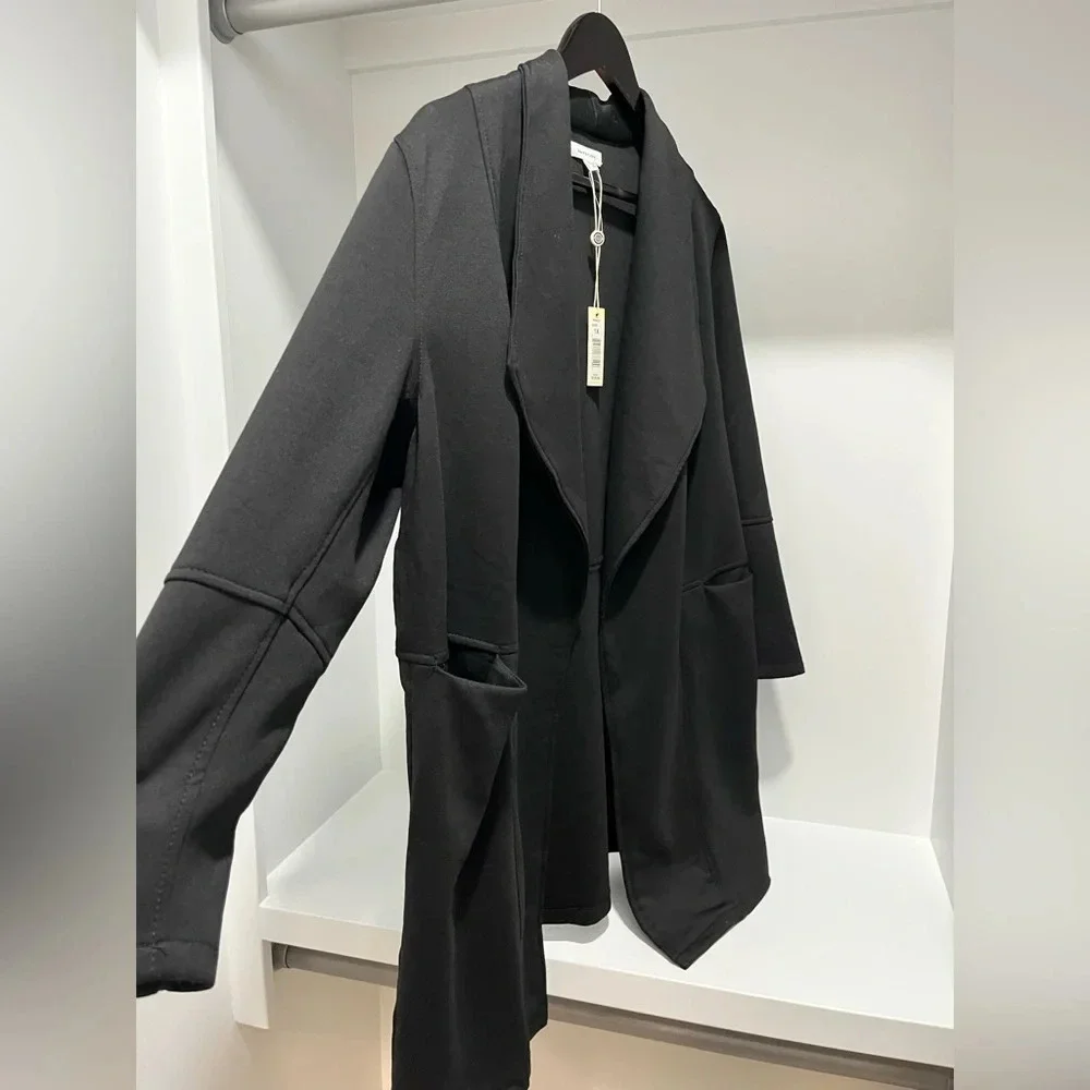 Max Studio Black Blazer Jacket Size 1X New With Tags